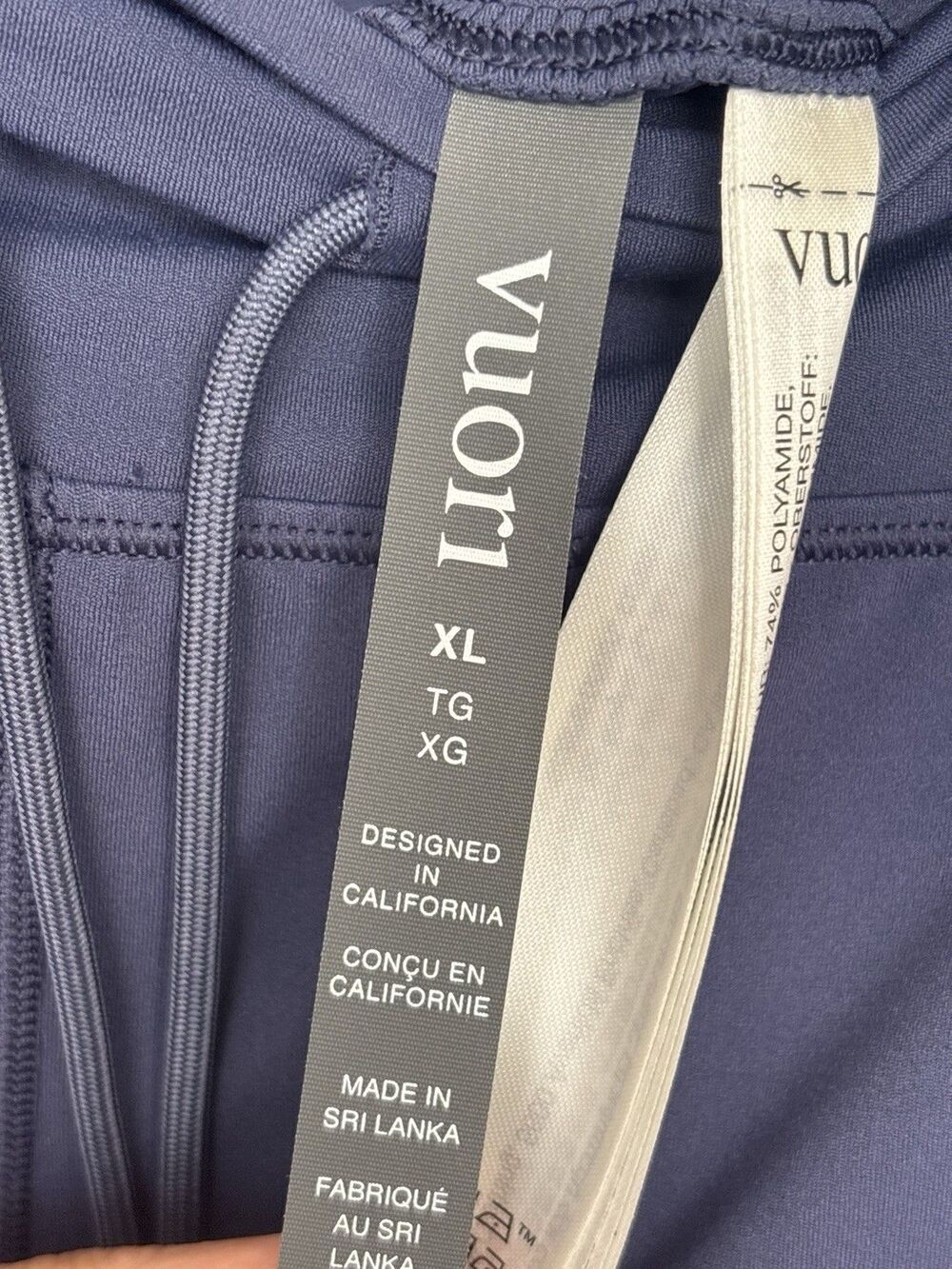 Vuori Daily Form Legging Blue Coast Sz XL 7/8 Length New with Tags - Picture 2 of 3